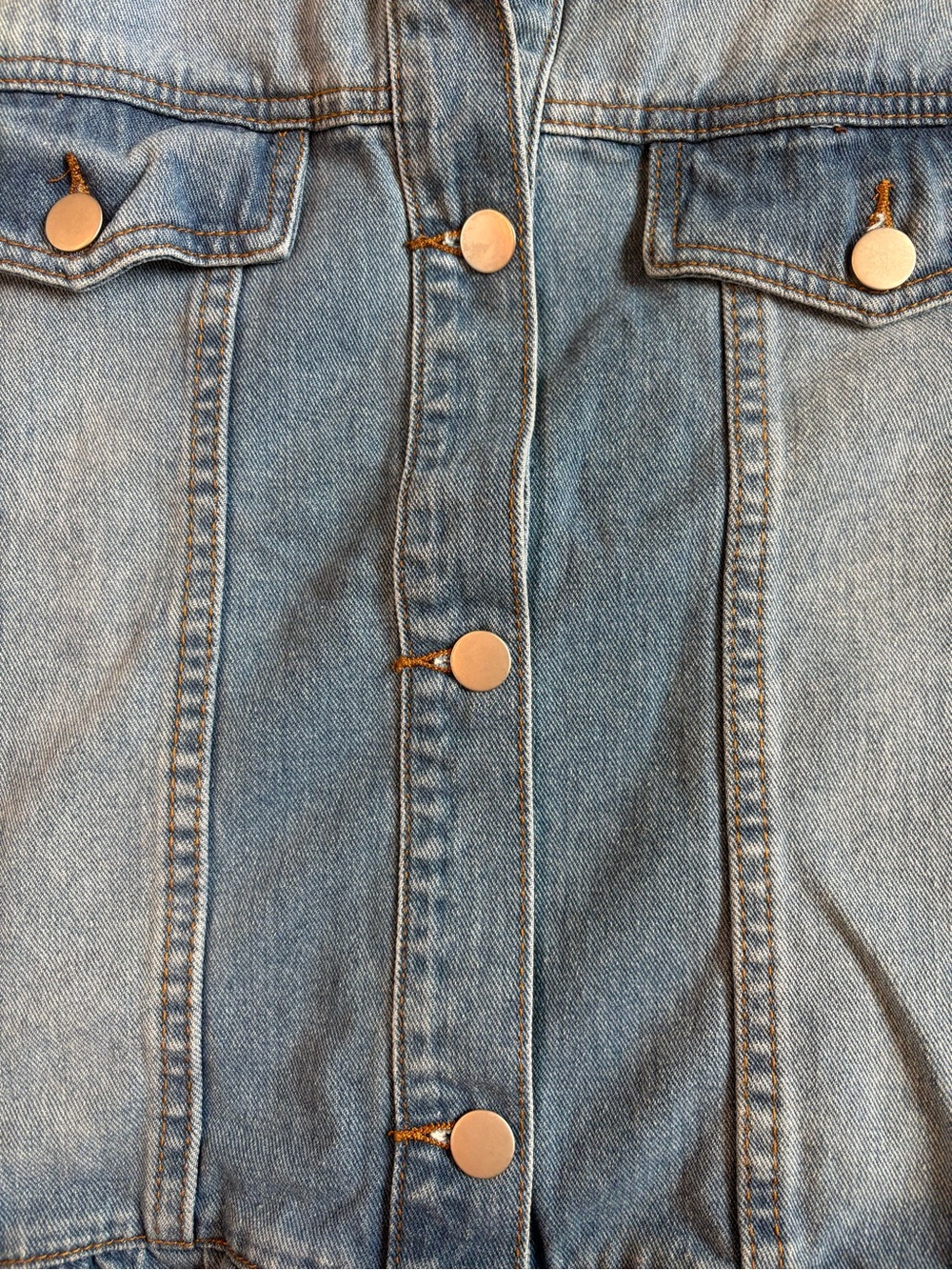 Three Bird Nest Scottie Ruffle Denim Jacket S/M Cropped Boho Jean Jacket - Picture 3 of 12